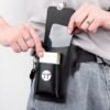 Multipurpose PU Leather Mobile Pouch with Belt Loop