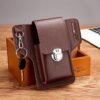 Multipurpose PU Leather Mobile Pouch with Belt Loop
