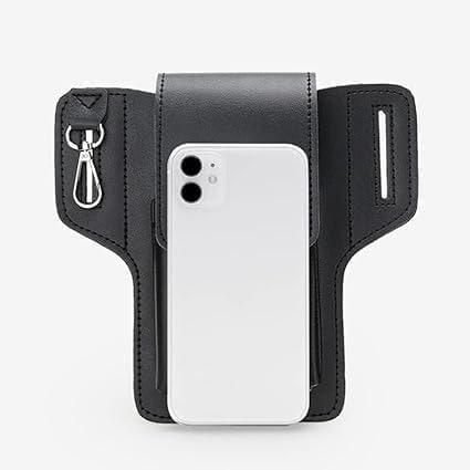Multipurpose PU Leather Mobile Pouch with Belt Loop